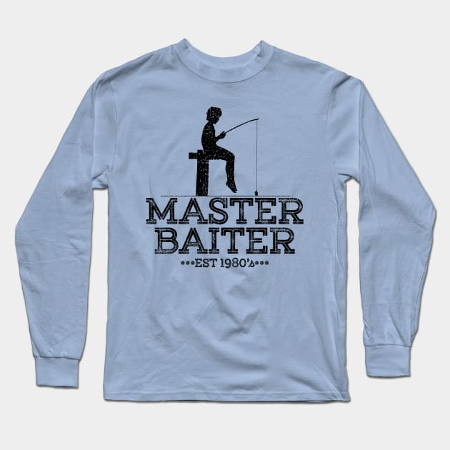 Funny Fishing Master Baiter Long Sleeve T-Shirt by pa2rok